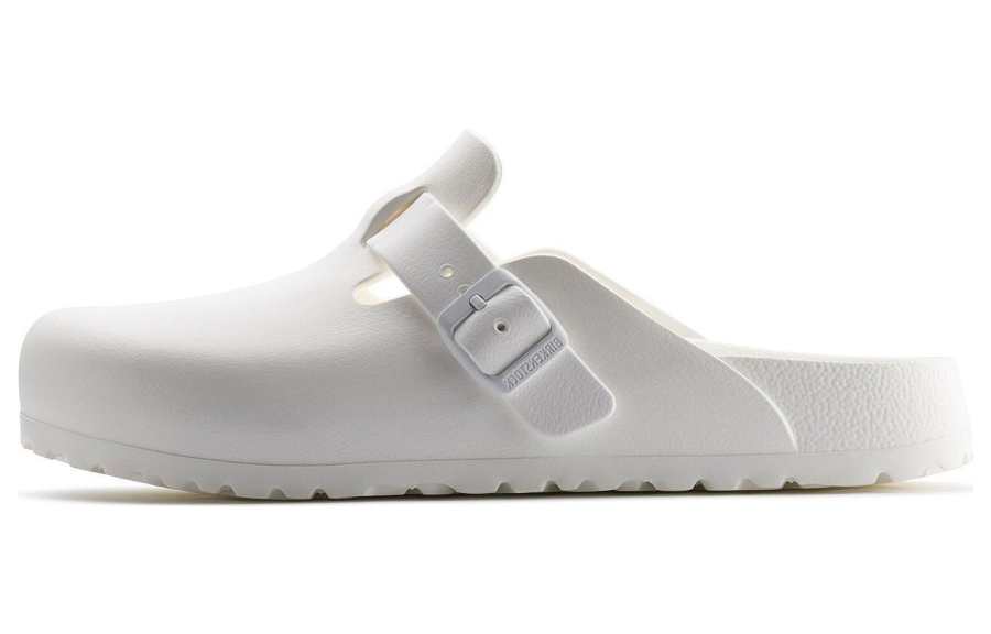 Birkenstock Boston Essentials Slip Resistant Closed Toe Slippers Unisex White