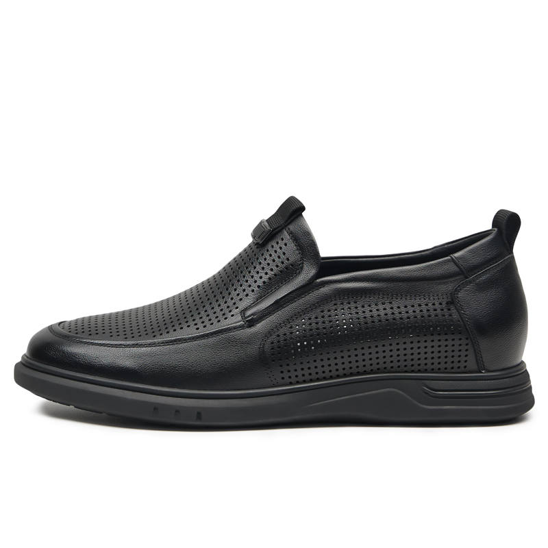 GOG Casual Leather Shoes Men's Low Top Black