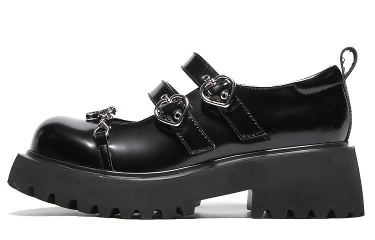 XB-ITER XB ITER Chunky Heel Mary Jane Shoes Women's Black