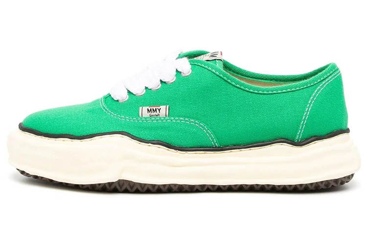MIHARA YASUHIRO Baker OG Sole Lace Up Low top Stylish Skateboarding Shoes Women's Green