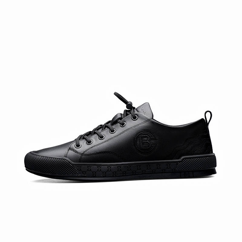 PARDASAUL Cow Leather Casual Shoes Men's Black