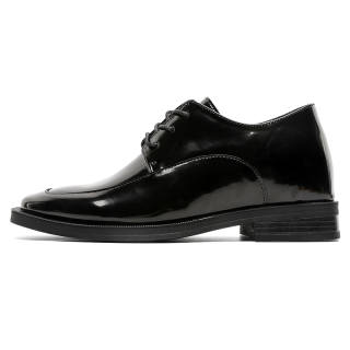 JIJILANGPIN Microfiber Leather Dress Shoes Men's Black
