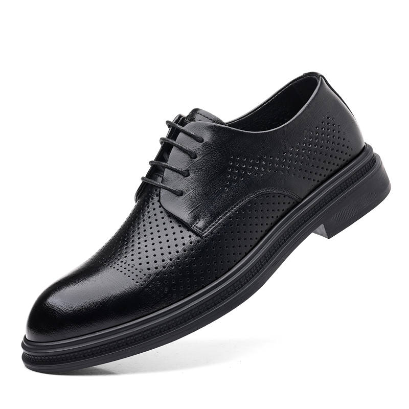 Mulinsen Cow Split Leather Dress Shoes Men's