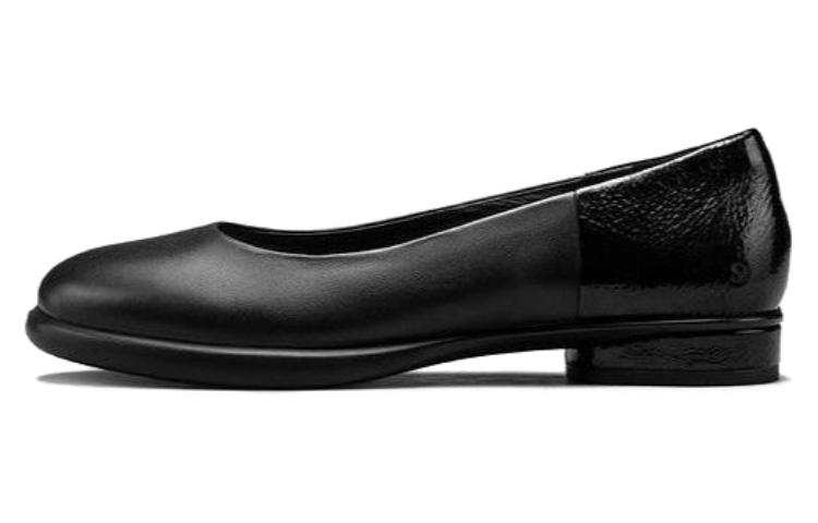 Ecco Ecco Cow Leather Casual Shoes 2cm Women's Black