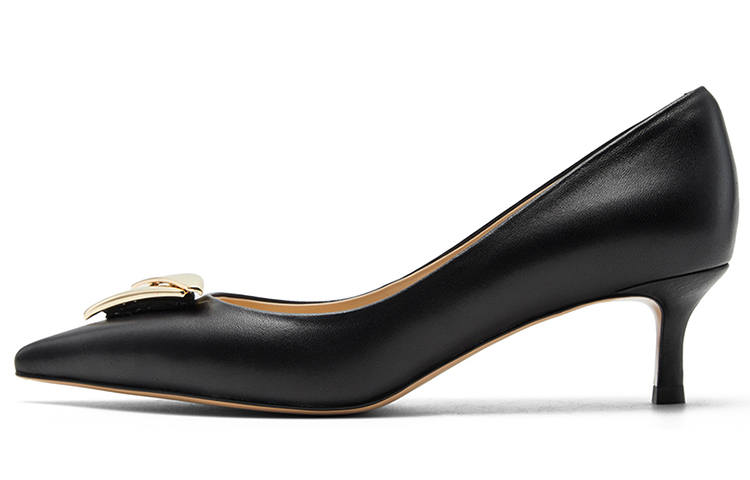 NINE WEST Sheepskin Slim Heel High Heels 5CM Women's
