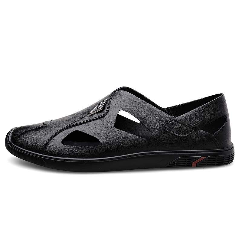GONGNIULEITING Cow Split Leather Men's Casual Shoes Men's