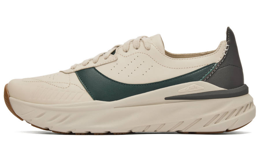 Clarks Cow Leather Casual Shoes Men's Green