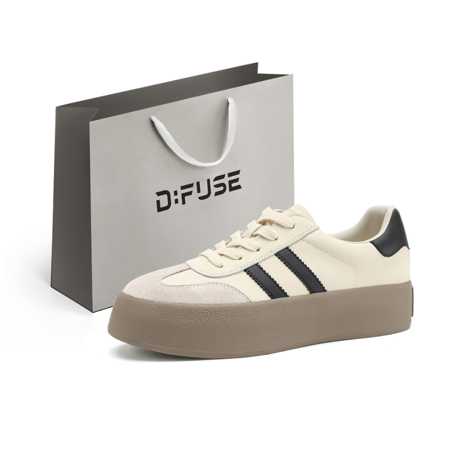 D:FUSE SCANDINAVIA D FUSE SCANDINAVIA German Army Trainers Slip Resistant Cushioning Abrasion Resistant Low top Skateboard Shoes Women's