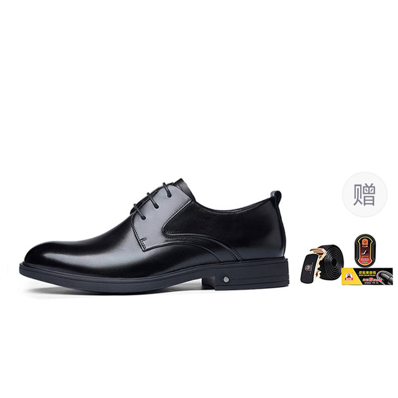 LAORENTOU Cow Leather Dress Shoes Men's