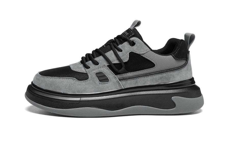 HLA Skateboard Shoes Men's Low Top Gray/Light Coffee