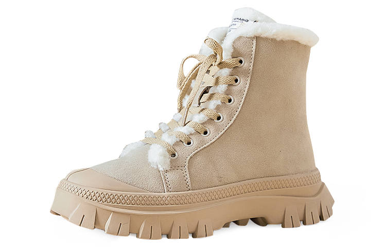 Joy&Mario Joy&Mario Combat Boots Women's Apricot