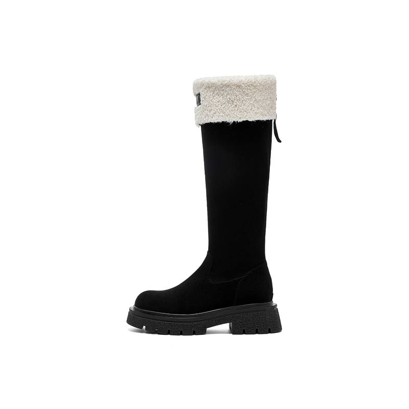 ELLE Shearling Snow Boots Platform Fleece Lined Thermal Long Shaft Boots Women's 2025 Women's Boots