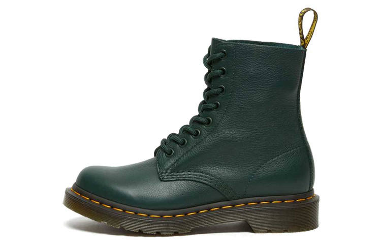 Dr.Martens Dr. Martens 1460 Pascal Virginia Waterproof Wear Resistant Mid Tops Combat Boots Green Women's