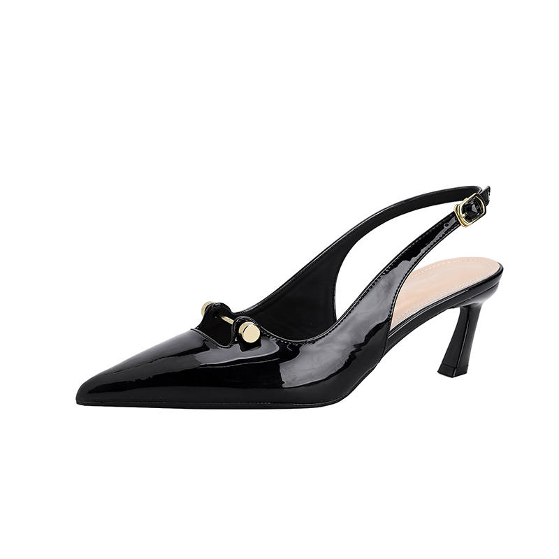 YAFEI XUANYU Patent Leather Slim Heel High Heels 6CM Women's