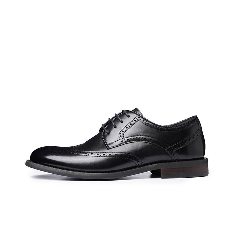 LAORENTOU Dress Shoes Men's Low Top Black/Brown