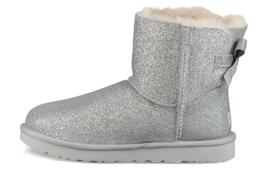 UGG UGG Mini Bailey Bow Sparkle 'Silver' Women's