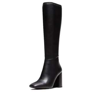 STEVE MADDEN Pu Knee high Boots 9.8cm Women's Black