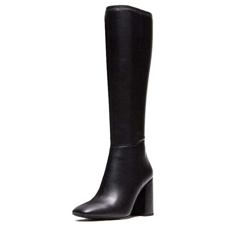 STEVE MADDEN Pu Knee high Boots 9.8cm Women's Black
