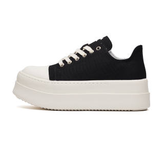 JUMP&FISH Low top Canvas Shoes Unisex Black