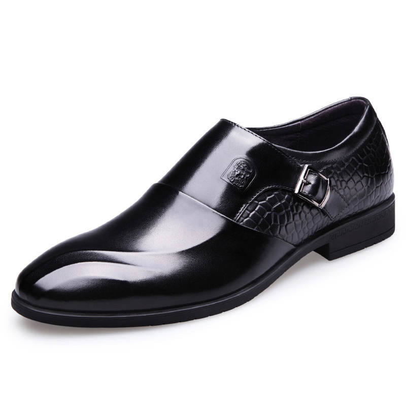 LAORENTOU Top Grain Cow Leather Dress Shoes Men's