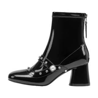 SHOESZOOO Elegant Fashion Boots Ankle Boots 6.5cm Women's Hepburn Black