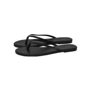 MEIYANG Rubber Sole Abrasion Resistant Flip Flops Women's Black