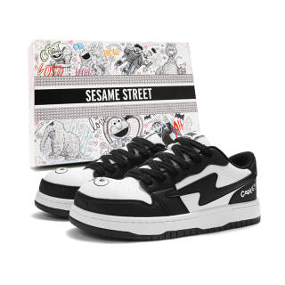 SESAME STREET Height Increasing Balance Abrasion Resistant Lightweight Slip Resistant Skateboard Shoes Unisex