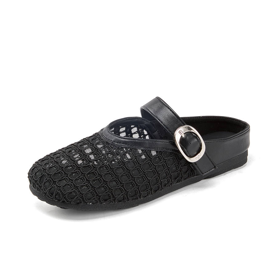 La Chapelle Abrasion Resistant Slip Resistant Closed Toe Slippers Women's Black