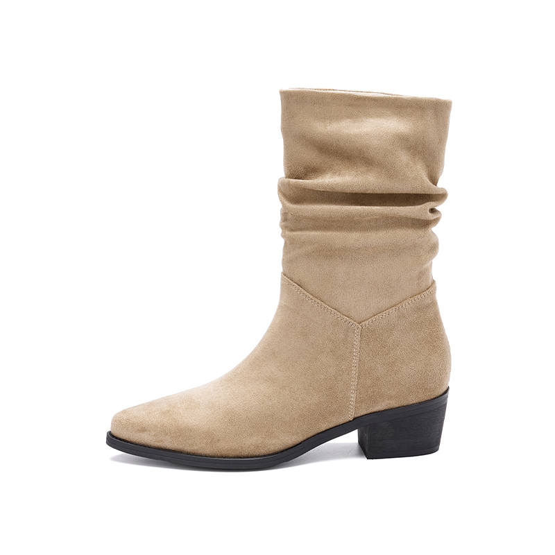 DAPHNE DAPHNE Fabric Ankle Boots 4.5cm Women's