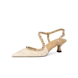 JESSICA SOPHIA Pu Slim Heel High Heels 4.5cm Women's