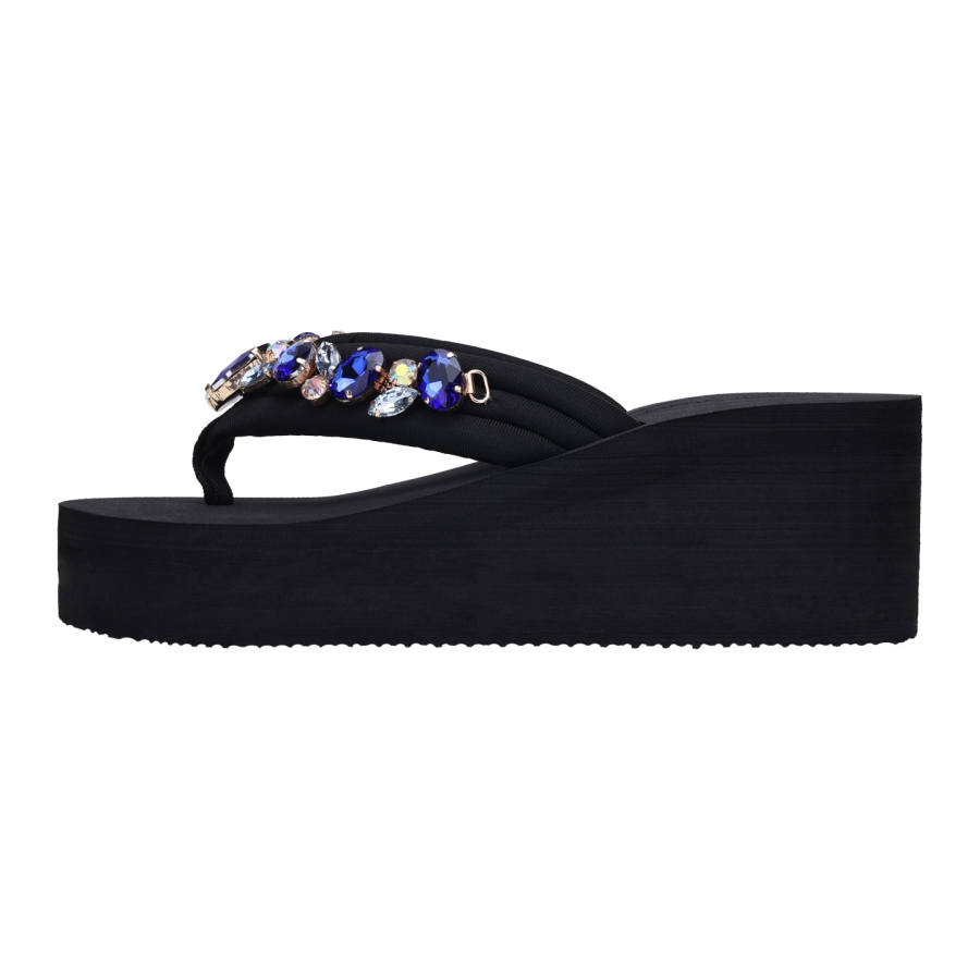 XMISTUO Rhinestone Quick Dry Quiet Abrasion Resistant Slip Resistant Flip Flops Women's