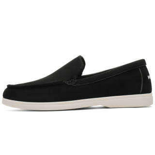 Medd Casual Leather Shoes Men's Low Top Black Gray Blue Brown