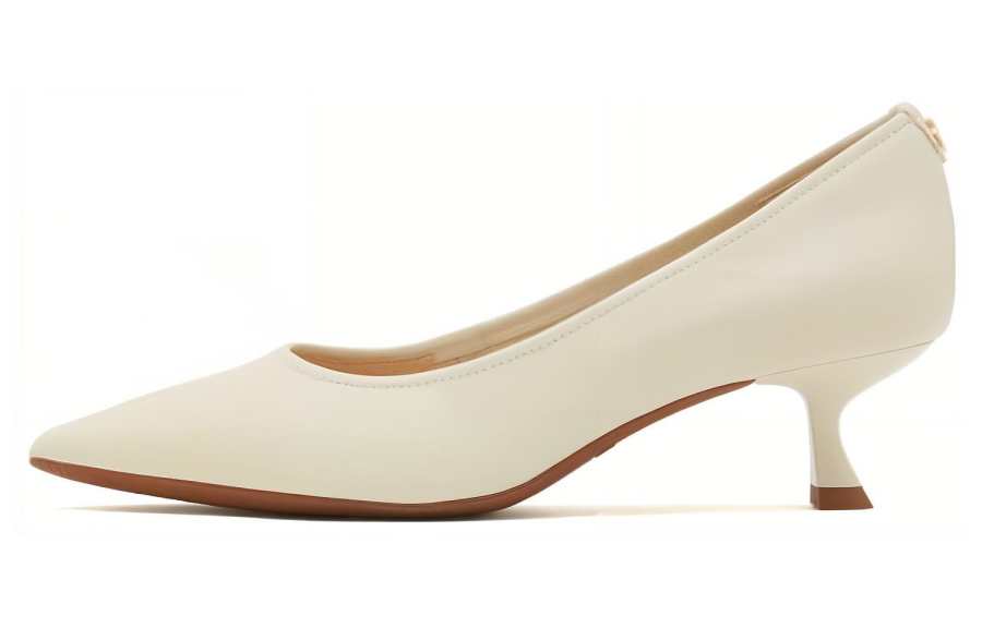 Staccato Sheepskin Slim Heel High Heels 4.5cm Women's