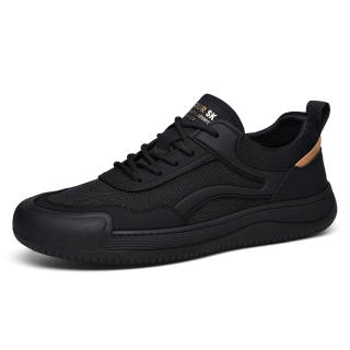 ZUOSAISI Low top Casual Shoes Men's Black Gold