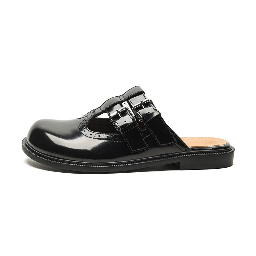 QITUMAUL Rubber Sole Odor Resistant Abrasion Resistant Slip Resistant Closed Toe Slippers Women's
