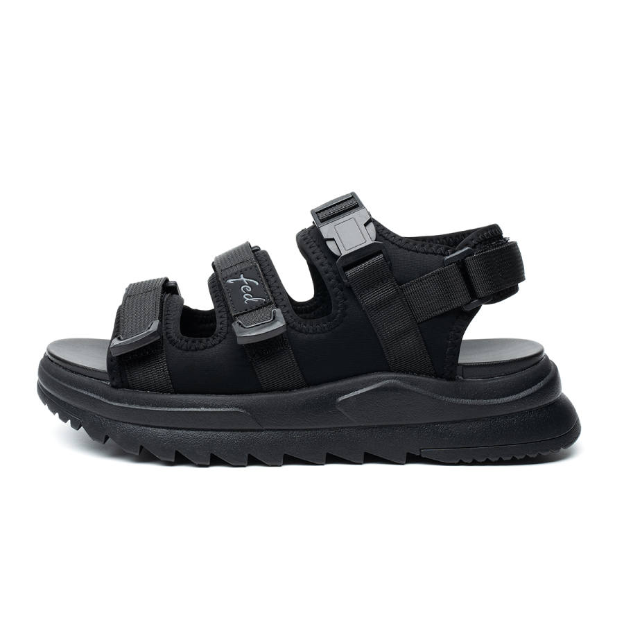 FED FED Fabric Beach Sandals Men's Black