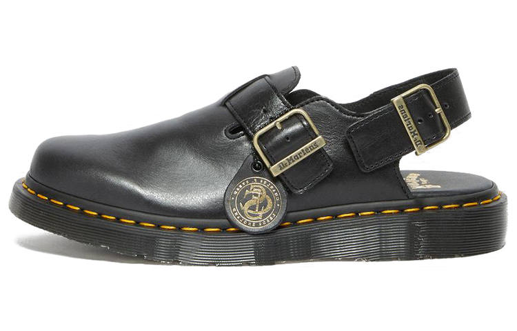 Dr.Martens Leather Low top Casual Shoes Unisex Black