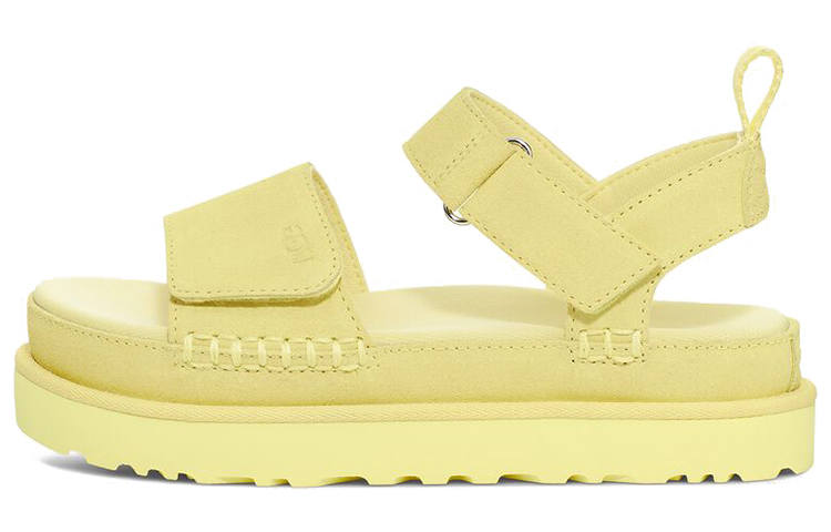 UGG Goldenstar Suede Stylish Sandal Women's Lemon