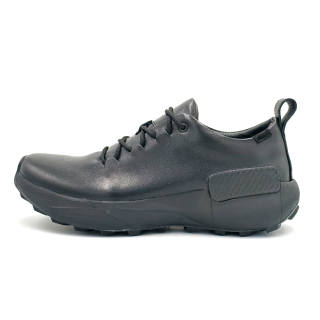VRKK Casual Leather Shoes Men's Low Top Gray