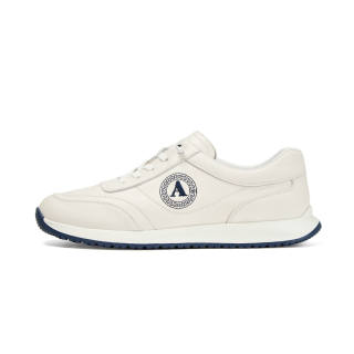 AQUASCUTUM Men's Casual Shoes Men's Low Top Ecru/Blue/Apricot