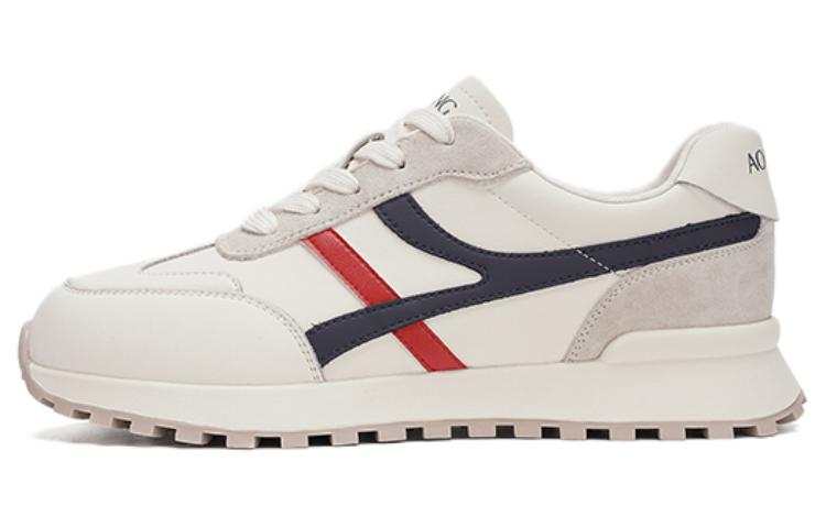 AOKANG Low top Casual Shoes Women's Beige White Blue