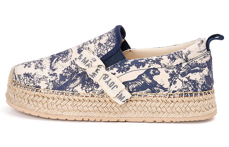 Joy&Mario Joy&Mario Fabric Espadrilles Women's Dark Blue