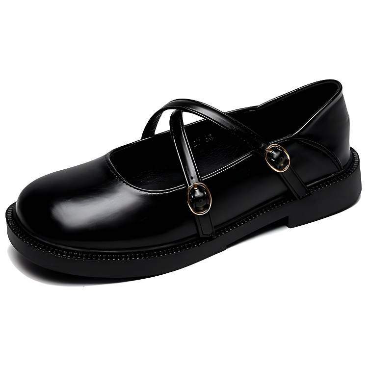 WEISHIBANGWEI Mary Jane Shoes Women's Black