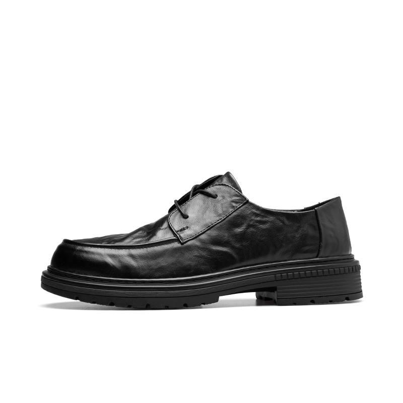 PARDASAUL Cow Leather Casual Shoes Men's Black