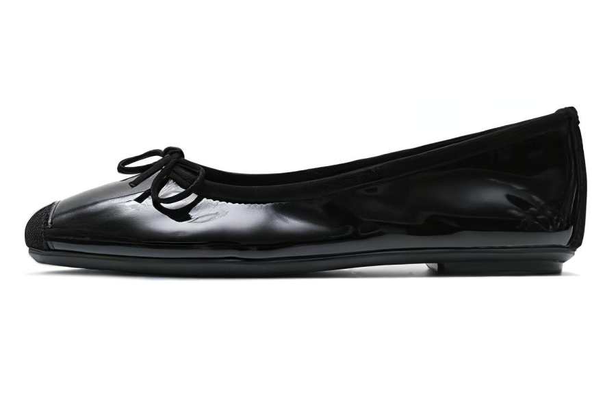 Reqins Leather Casual Shoes Women's Black