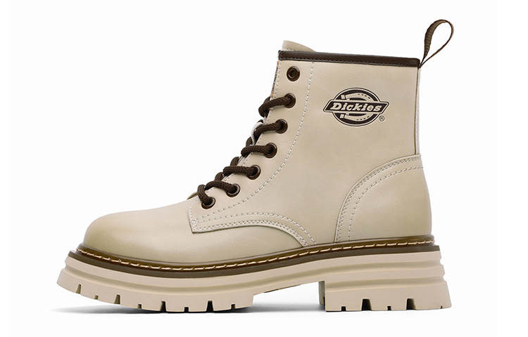 Dickies Dickies Cow Split Leather Crew Combat Boots Women's Beige