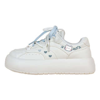 A&M Synthetic Leather Low top Casual Shoes Women's White