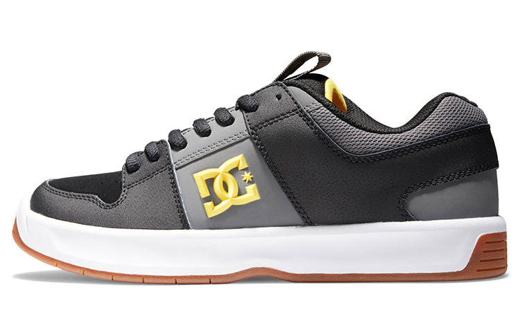 DCSHOES DC Shoes Lynx Zero Slip Resistant Abrasion Resistant Low top Skateboard Shoes Men's Black Gray Gold