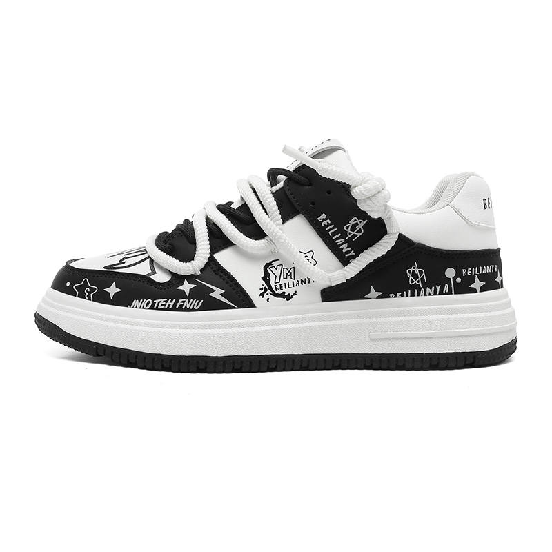 BEILIANYA Comfortable Versatile Fashion Casual Sports White Sneakers Puffy Shoes