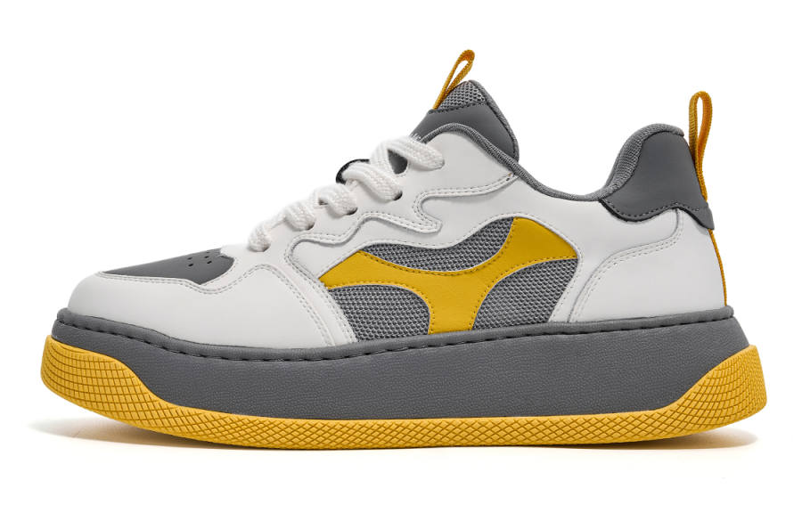 C°BANNER Skateboard Shoes Men's Low Top White Gray